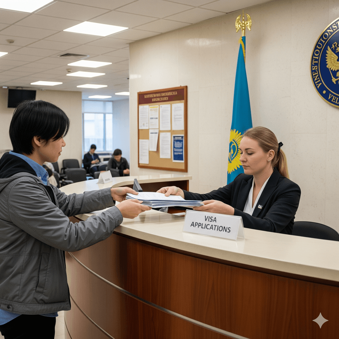 Visa applicant presenting registered residential address documentation